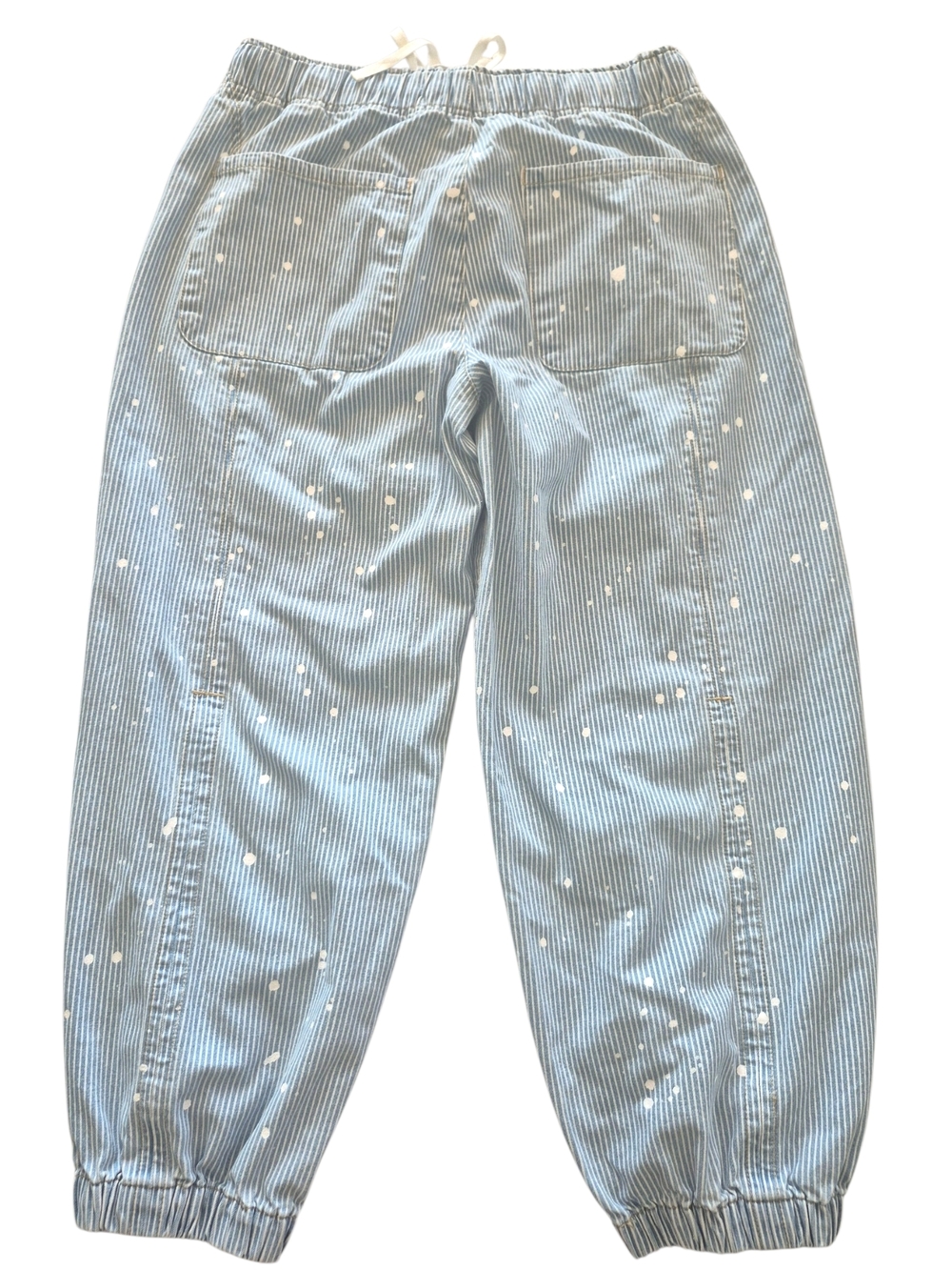 Fashion Nova Verina Non Stretch Stripe Denim Joggers Sz Jr 13 - Picture 4 of 7